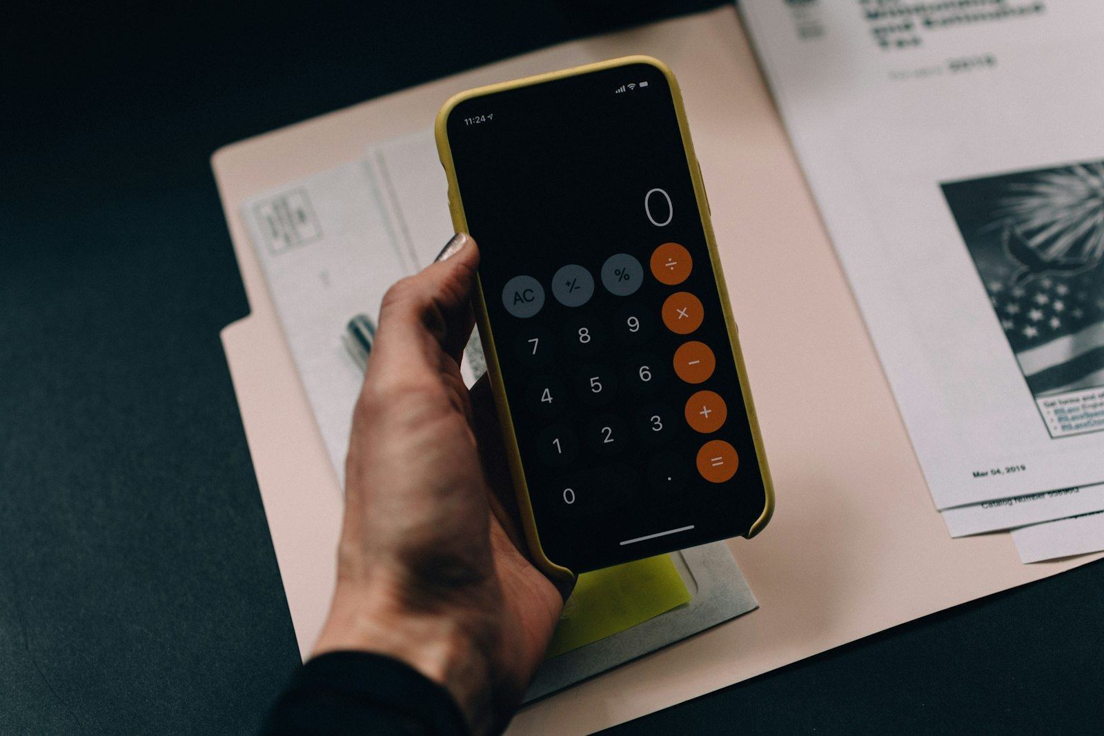 Real estate documents and calculator